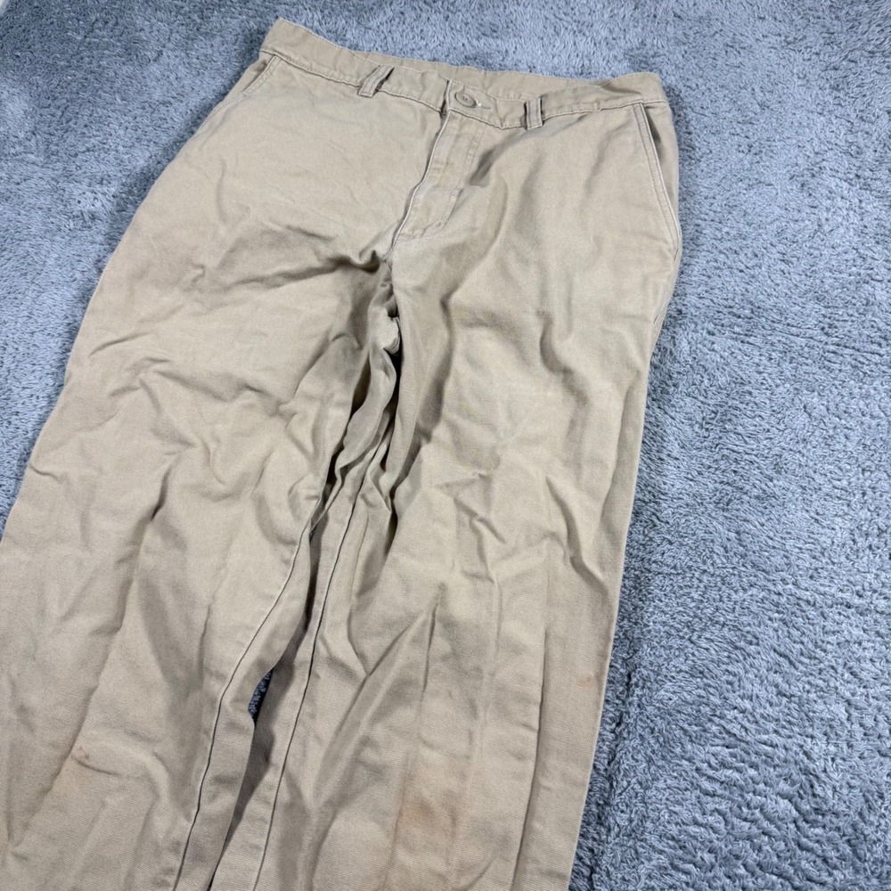 Vintage Patagonia Organic Cotton Canvas Work Pants‎ Tan Khaki Straight Leg 32x33